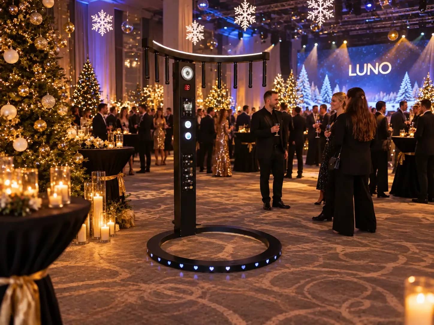 Интерактивы LUNO на новогоднем корпоративе в Москве