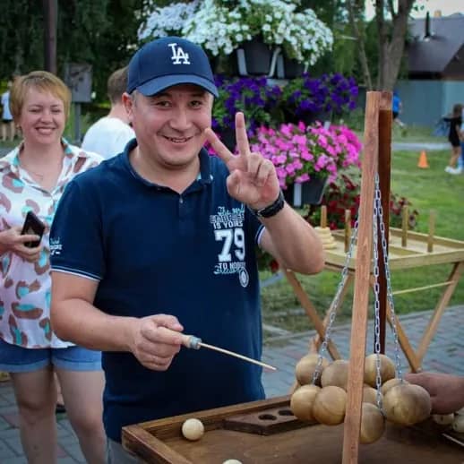 Деревянные игры LUNO на мероприятии