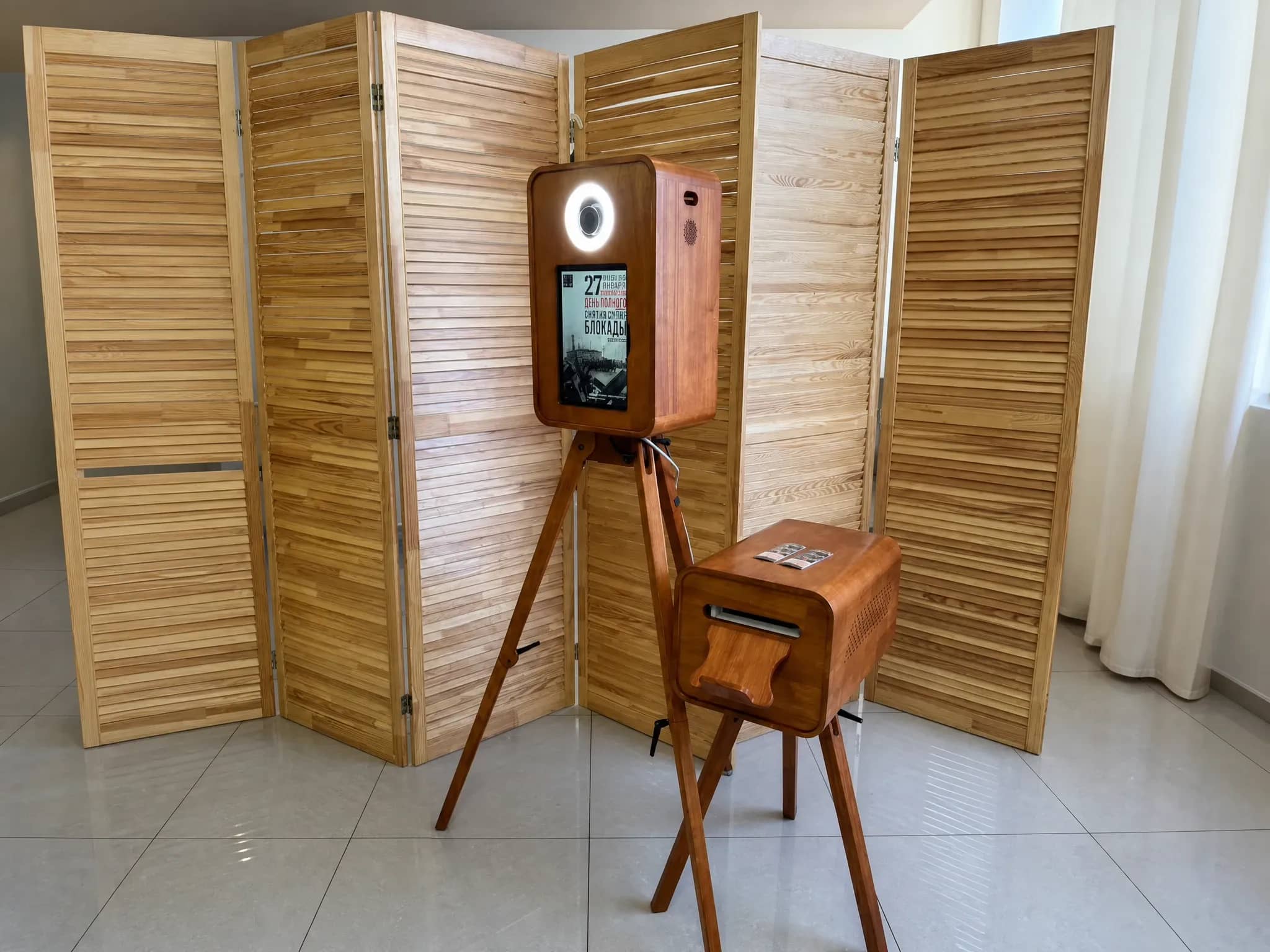 Ретро фотобудка LUNO на мероприятии в Москве